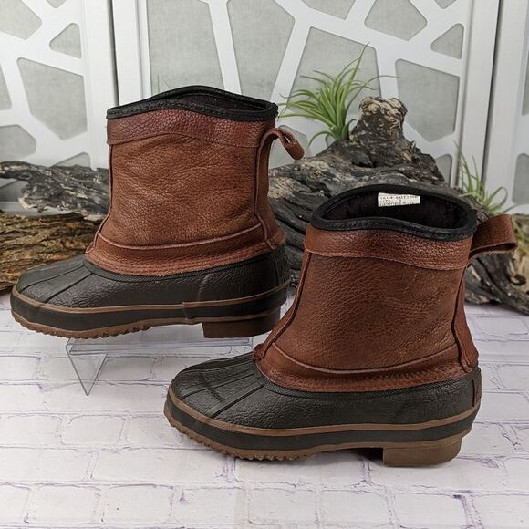 Itasca Boys' Water Resistant Thinsulate Slip-On Winter Duck Boots - Picture 4 of 10